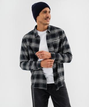 Chemise en coton à carreaux homme vue3 - GEMO 4G HOMME - GEMO