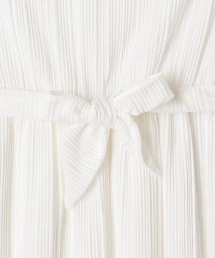 Robe courte sans manches plissée à ceinture fille vue2 - GEMO 4G FILLE - GEMO