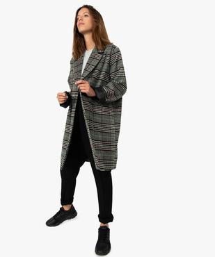 Pantalon femme coupe carotte en maille piquée fluide vue5 - GEMO(FEMME PAP) - GEMO