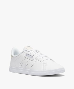 Baskets femme unies à lacets – Adidas Courtpoint Base vue2 - ADIDAS - GEMO