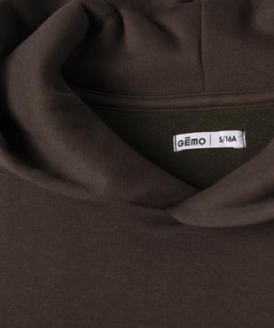 Sweat à capuche ado garçon vue3 - GEMO (JUNIOR) - GEMO