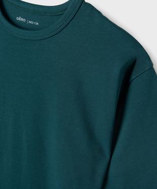 Tee-shirt manches courtes oversize en coton épais garçon vue2 - GEMO (JUNIOR) - GEMO