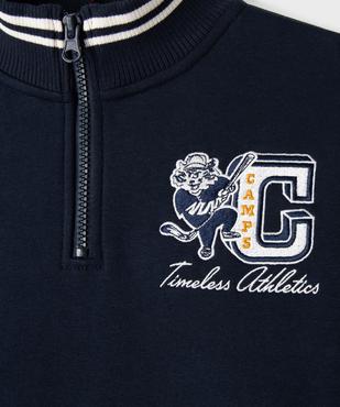 Sweat à col zippé garçon - Camps United vue2 - CAMPS - GEMO