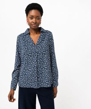 Chemise manches longues fleurie femme vue5 - GEMO(FEMME PAP) - GEMO