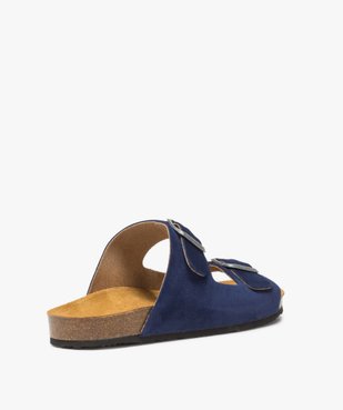 Mules homme dessus cuir larges brides à boucle vue4 - GEMO (CASUAL) - GEMO
