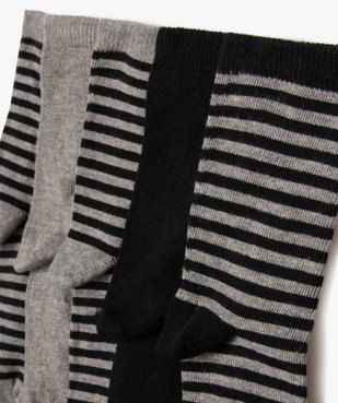 Chaussettes à rayures garçon (lot de 5) vue2 - GEMO 4G GARCON - GEMO