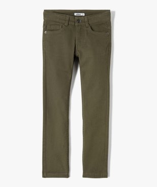 Pantalon garçon uni coupe Slim extensible vue1 - GEMO 4G GARCON - GEMO