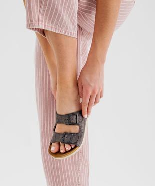 Mules anatomiques légères à  brides pailletées femme - Valentina Baldano vue7 - VALENTINA BALDA - GEMO