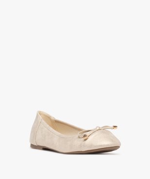 Ballerines femme unies à paillettes avec noeud fantaisie vue2 - VALENTINA BALDA - GEMO