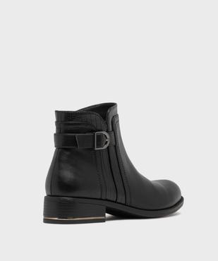 Boots à talon plat et boucle décorative femme vue4 - VALENTINA BALDA - GEMO