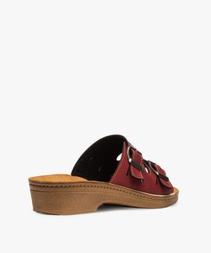 Mules femme confort unies à talon sabot vue4 - GEMO (CONFORT) - GEMO