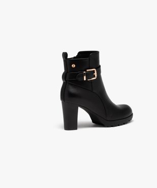 Bottines fourrées à talon haut avec bride cheville femme - Valentina Baldano vue4 - VALENTINA BALDA - GEMO