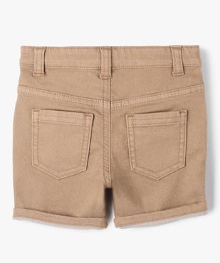 Short bébé garçon en toile colorée extensible vue3 - GEMO(BEBE DEBT) - GEMO