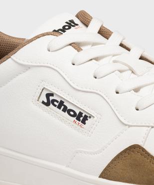 Baskets basses bicolores homme - Schott vue6 - SCHOTT - GEMO