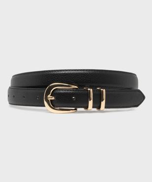 Ceinture fine effet cuir grainé femme vue1 - GEMO (ACCESS) - GEMO
