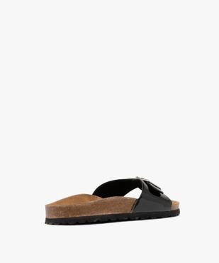 Mules à large bride vernie et semelle anatomique femme vue4 - VALENTINA BALDA - GEMO