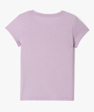 Tee-shirt à manches courtes avec motifs girly fille vue3 - GEMO (ENFANT) - GEMO