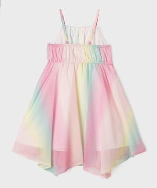 Robe à bretelles en voile multicolore fille vue3 - GEMO (ENFANT) - GEMO