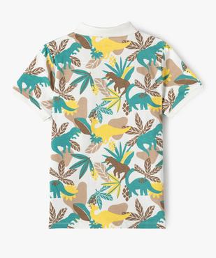Polo manches courtes à motif exotique garçon vue3 - GEMO (ENFANT) - GEMO