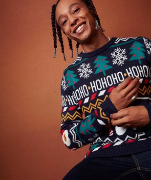 Pull de Noël homme à motif vue1 - GEMO (HOMME) - GEMO