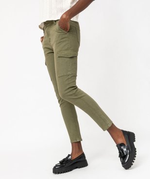 Pantalon cargo coupe slim femme vue1 - GEMO 4G FEMME - GEMO