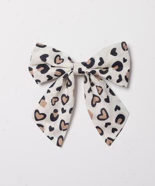 Barrette cheveux avec noeud à motif léopard vue1 - GEMO (ACCESS) - GEMO