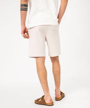 Bermuda en maille piquée à taille élastiquée homme vue3 - GEMO (HOMME) - GEMO