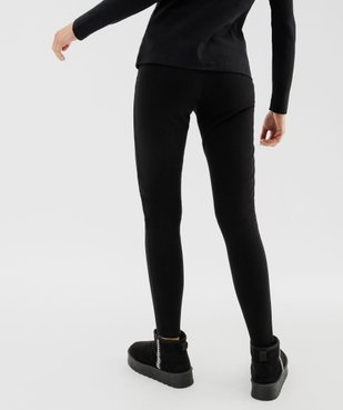 Legging avec surpiqûres à la taille femme vue3 - GEMO(FEMME PAP) - GEMO
