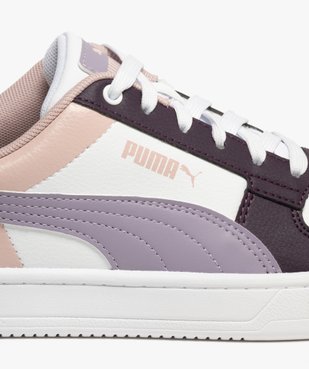 Baskets fille tricolores avec lacets élastiques Caven - Puma vue6 - PUMA - GEMO