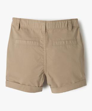 Bermuda bébé garçon en toile de coton vue3 - GEMO(BEBE DEBT) - GEMO