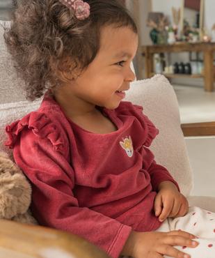 Pyjama en velours 2 pièces mix&match bébé vue6 - GEMO 4G BEBE - GEMO