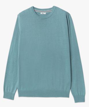 Pull à col rond en coton homme vue4 - GEMO (HOMME) - GEMO