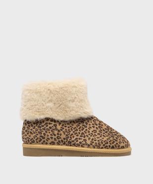 Boots fourrées à motif léopard fille vue1 - LOVELY WINGS - GEMO