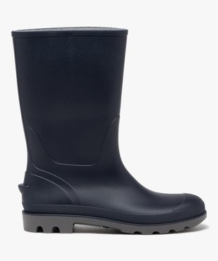 Bottes de pluie homme unies à semelle crantée avec cran de déchaussage  vue1 - GEMO (EQUIPT) - GEMO