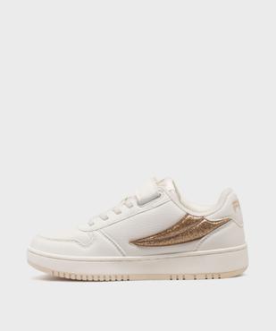 Baskets à scratch avec empiècements pailletés fille - Fila vue3 - FILA - GEMO