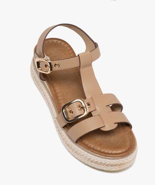 Sandales à brides avec semelle plateforme en corde femme - Valentina Baldano vue6 - VALENTINA BALDA - GEMO