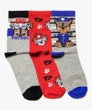 Chaussettes garçon tige haute imprimées  (lot de 3) - Pat Patrouille vue1 - PAT PATROUILLE - GEMO