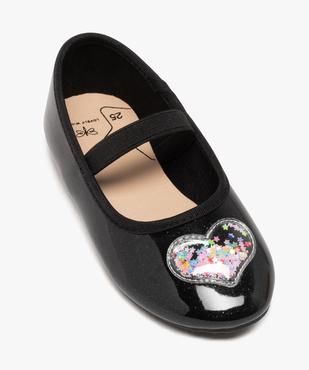 Ballerines vernies pailletées avec décor fantaisie fille vue6 - LOVELY WINGS - GEMO