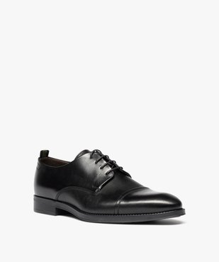 Derby dessus cuir à bout droit homme - Tanéo vue2 - TANEO - GEMO