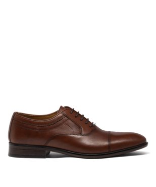 Derbies homme dessus en cuir uni et bout amande - Taneo vue1 - TANEO - GEMO