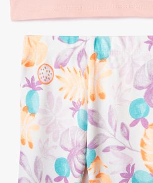 Pyjama 2 pièces avec motifs exotiques bébé fille vue3 - GEMO 4G BEBE - GEMO