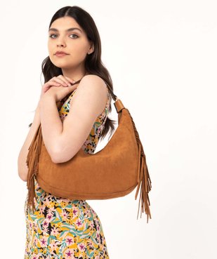 Sac à main femme toucher velours esprit folk vue4 - GEMO (ACCESS) - GEMO
