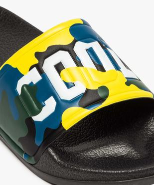 Mules de piscine garçon dessus camouflage fluo "Cool" vue6 - GEMO (ENFANT) - GEMO