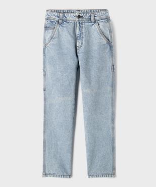 Jean Regular charpentier à taille réglable garçon vue1 - GEMO (JUNIOR) - GEMO