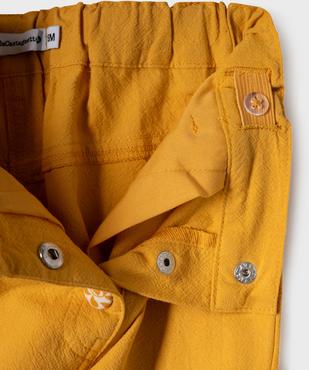 Pantalon en coton bébé fille avec détails fleuris - LuluCastagnette vue4 - LULUCASTAGNETTE - GEMO