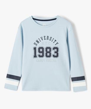 Tee-shirt fille à manches longues avec inscription – Camps United vue1 - CAMPS UNITED - GEMO