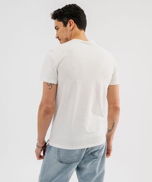 Tee-shirt manches courtes col tunisien homme vue3 - GEMO (HOMME) - GEMO