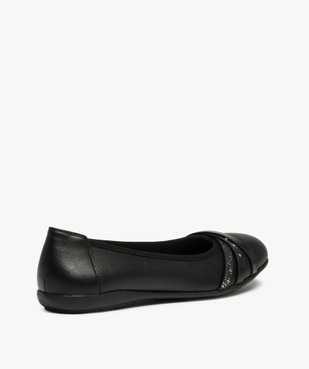 Ballerines femme unies à talon plat et brides fantaisie vue4 - VALENTINA BALDA - GEMO