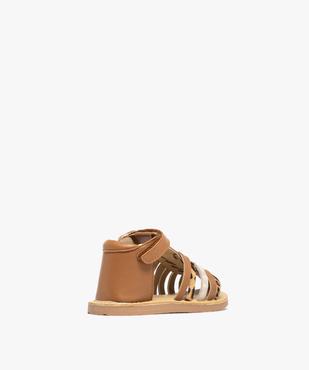 Sandales à brides dessus et semelle intérieure cuir bébé fille - NA! vue5 - NA! GEMO FOR GOOD - GEMO