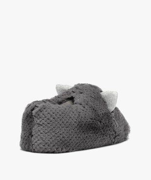 Chaussons femme en volume tête de chat avec oreilles à paillettes vue5 - GEMO(HOMWR FEM) - GEMO